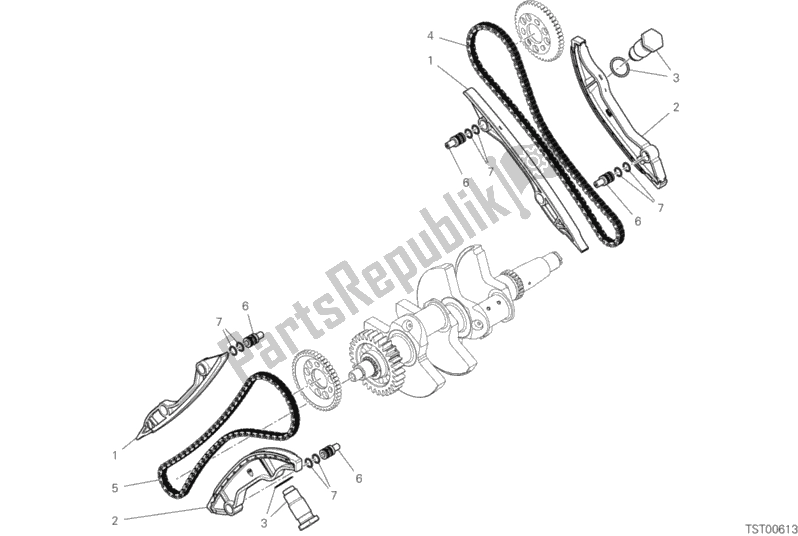All parts for the Timing System of the Ducati Streetfighter V4 Thailand 1103 2020